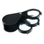 3pk 5x 10x 15x Triple Folding Pocket Magnifier Eye Loupe 1 25  Magnifying Lens