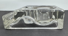 Inkwell Vintage Art Deco Glass Inkwell Pen Stand Platform 3 X 4-1 4 X 1 5