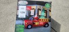 Gemmy Airblown 9ft North Pole Fire Truck Santa Led Inflatable     Tested  Works