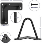 4 Inch Heavy Duty Hairpin Furniture Legs  Black 4pcs
