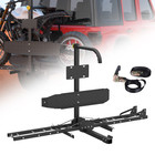 600 Lbs Steel Motorcycle Carrier Dirt Bike Rack Ramp Hitch Mount Hauler Black