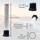 Rv Water Heater Magnesium Anode Rod Compatible With Atwood Heaters 11553 4 5 