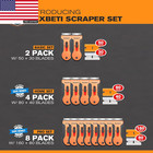 Razor Blade Scraper Tool  2 Pack Razor Scraper Set With Extra 80pcs Razor Blades