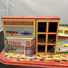 1964 Shell Oil Technofix Lift Garage Wind-up  308-works-no Tin Cars Or Box