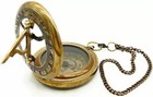 Antique Brass Pocket Calendar Compass Brass Nautical Marine Compass Gift Item