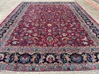 9x12 Colorful Antique Rug Signed Vintage Oriental Handmade Hand-woven Fine Old