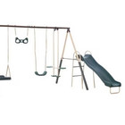 Xdp Deerfield Metal Swing Set 5 Swings W Slide Kids Outdoor Hot Item    big Sale