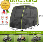 2 4 Passenger Golf Cart Cover Fits Ezgo Club Car Yamaha Golf Carts With Reflecti
