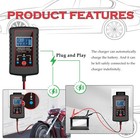      6v 12v 2a Auto Battery Charger Maintainer Motorcycle Trickle Float For Tender