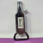 Vintage Bottle Opener Lighter Chrome Beer Bottle Design Dual Function