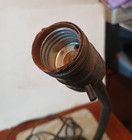 Antique Early Electric Vintage Industrial Gooseneck Desk Lamp Cast Iron Metal