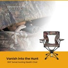Arrowhead Outdoor 360   Folding Hunting Blind Swivel Chair With Cup Holder   Bag