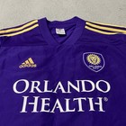 Orlando City Sc Soccer Jersey Adidas Men Large Purple Gold Long Sleeve Climalite