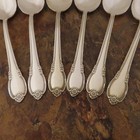 Is Remembrance Set 6 Oval Soup Spoons 1847 Rogers Vtg Silverplate Flatware Lot D