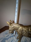 Donkey Brass Figurine Sculpture Collectible Animal Decor