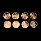 2009 Lincoln Bicentennial Penny Set     All 8 Coins     P d     Bright New Coins