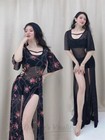 Belly Dancer Costume Dress For Women Bingbing Mesh Clothes Belly Dance Costumes