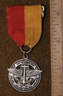 Boy Scout Explorer Medal Silver Type 1  W  Pinback Ribbon By Robbins - Scarce