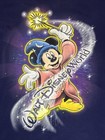 Vintage Walt Disney World Fantasia Mickey Shirt One Size Purple Sleepwear 90s