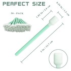 50pcs Foam Cleaning Swabs     Anti-static Lint-free Applicators For Green