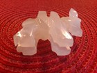 Vintage Donkey Statue Figurine Onyx Hand Carved 1 5  Tall By 2  Long