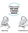 Graco Soothe  n Sway Lx Baby Swing With Portable Bouncer  Derby Grey