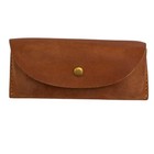 Leather Sunglasses Case Genuine Leather Eyeglass Case Soft Glasses Pouch Read   