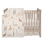 Lambs   Ivy Signature Bunny Hop Organic Cotton Muslin 3-piece Crib Bedding Set