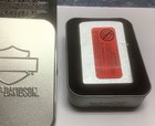 Zippo 200hd H284 Harley-davidson  On Brushed Chrome Lighter  Usa  Unused    Box