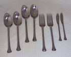 2 Sets Of 4 Piece Serving Utensils Oneida Apollonia Flatware 