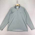 Patagonia Capeline Baselayer Quarter Zip Mens L Gray Long Sleeve Hiking