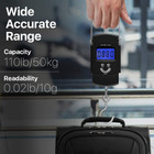 Portable Fish Scale Travel Lcd Digital Hanging Luggage Electronic 110lb   50kg