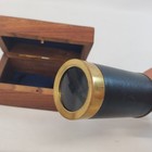 Brass Handheld 6 25  Telescope With Wooden Box Nautical Pirate Spy Glass