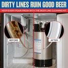 Kegerator Cleaning Kit With 1 Lb Beer Line 16 Ounce  pack Of 1   White
