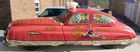 1940s 1950s Louis Marx Toys Tin Litho Fire Dept Chief Car Wind Up W  Key runs