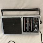 Vintage Ge General Electric Portable Am fm Radio Model No  7-2857a  Ac dc Works 