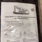 Twin Door Draft Guard Stopper Protector Under Door Brown New Set Of 4