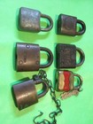Lot Of 6 Vintage Ornate Padlock Yale Corbin Us American Reese 1 With Key Usa