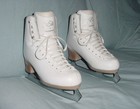 Jackson Elle-womens girls Fabulous Padded Ankle Hi-grade Figure Skates-sz 4 5 R