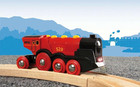 Brio World Mighty Red Action Locomotive - Battery-operated Toy Train For Wooden