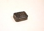 Antique Silver 900 Niello Trinket Box  Case   Ottoman Or Islamic Calligraphy