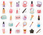 Wafer Paper Makeup Cupcake Toppers 30 Beauty Edible Images 1 5  Circles