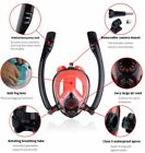 Swimming Anti Fog Full Face Snorkeling Mask Double Breath Tube Diving Snorkel