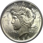 1926-d Peace Dollar   Pcgs Ms-64