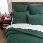 - O Christmas Tree Quilt - Euro Sham Set Of 2 - Pine Trees - Green - Quilt  26x2