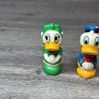 Set Of 5 Disneyland Playmates Train Playset Figures 1986 Minnie Donald Pluto