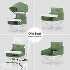 4-in-1 Portable Baby Chair  Green  Foldable Toddler Booster Seat  37 Lb Capacity