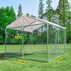 10x10 Ft Outdoor Dog Cage Kennel Pet House Enclosure Playpen W chain Link Fence