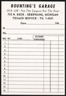 Vintage Receipt Bountings Garage Texaco Service 1960s Sebewaing Michigan N-mint 