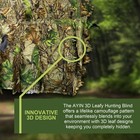 3d Leafy Hunting Ground Blind For Turkey   Deer 3-panel Stalking Blind With C   